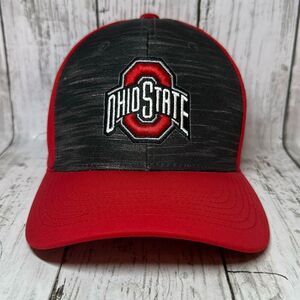 Ohio State Buckeyes NCAA Scarlet & Gray Heathered‎ Pepper M/L Flexfit Cap